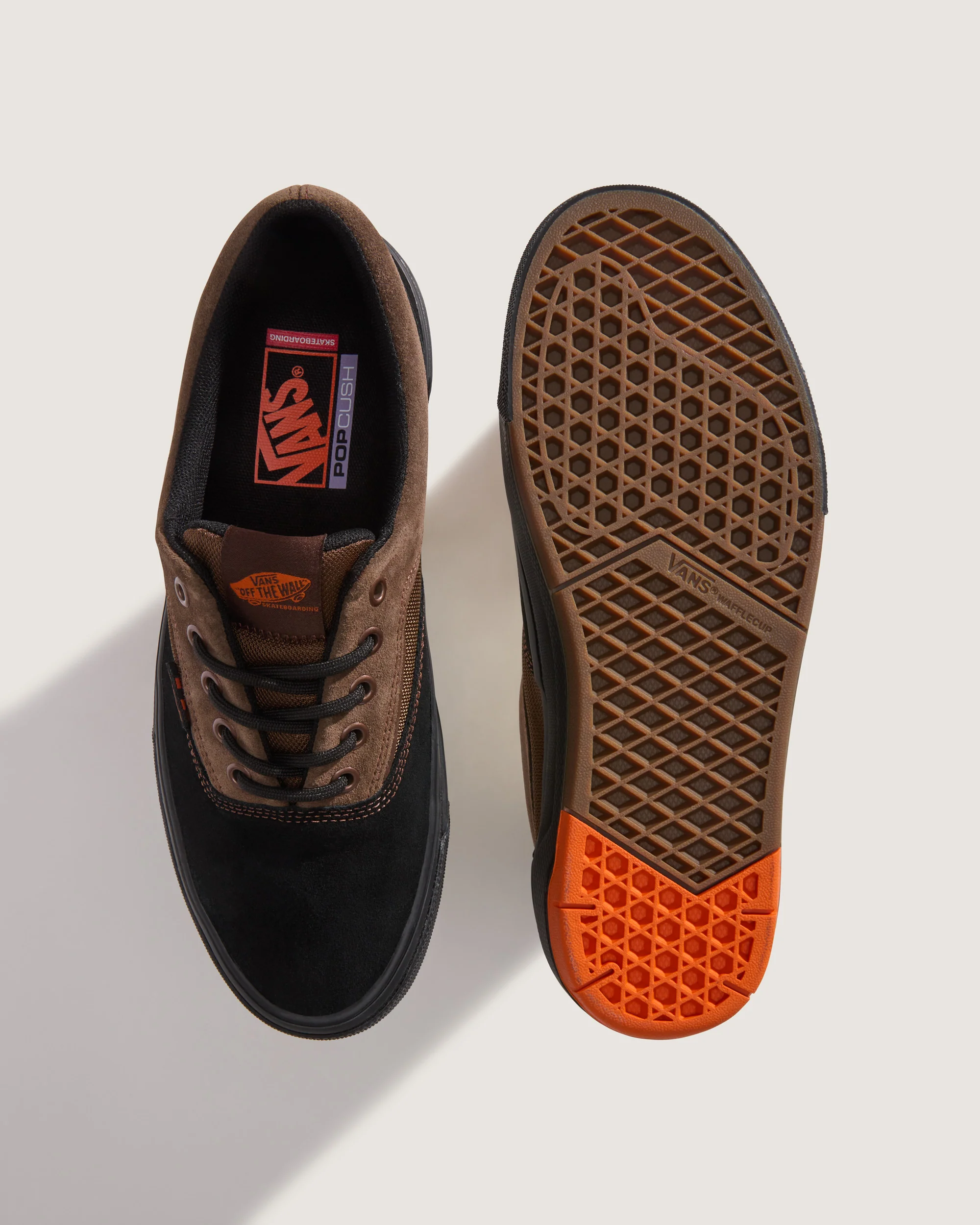 Vans Men's Skate Era Wafflecup Shoes Black/Brown VN000EF0YS8 - Image 2