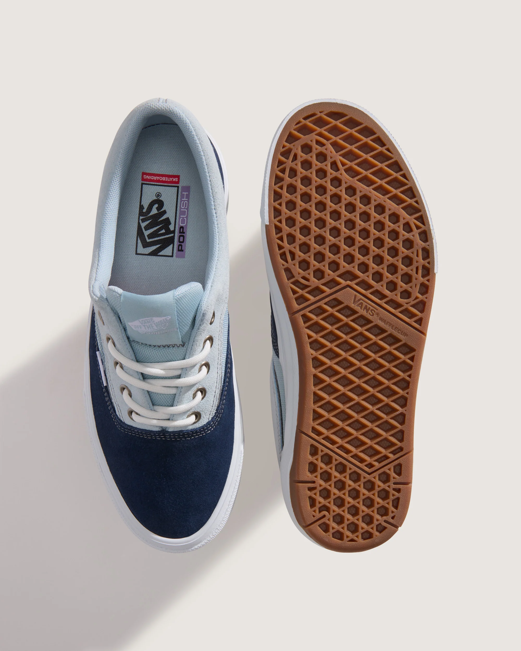 Vans Men's Skate Era Wafflecup Shoes Navy Blue/Light Blue VN000EF0J4I - Image 2