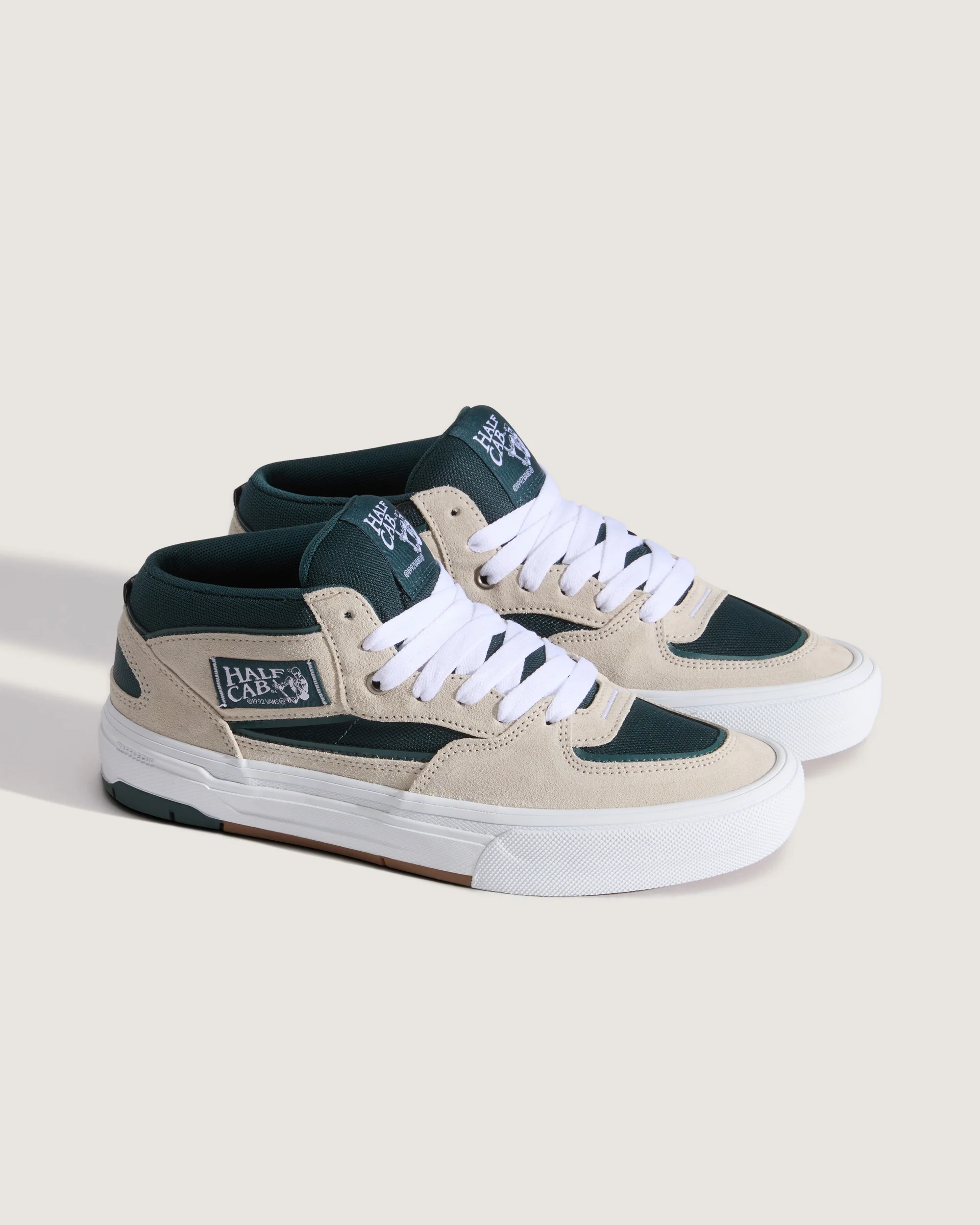 Vans Men's Skate Half Cab Wafflecup Shoes Oatmeal/Deep Teal VN000D9ZEKD - Image 2
