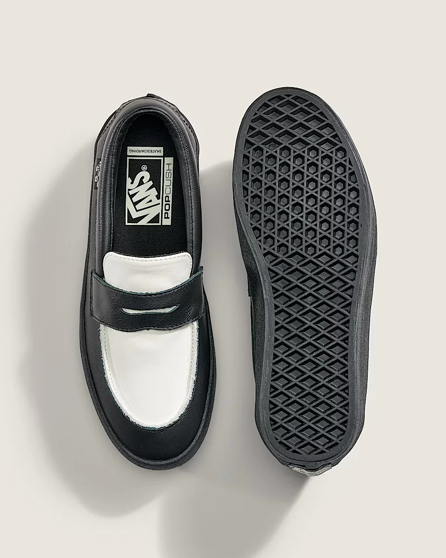 Vans Men's Skate Loafer Shoes Black/White VN000VA6Y28 - Image 2