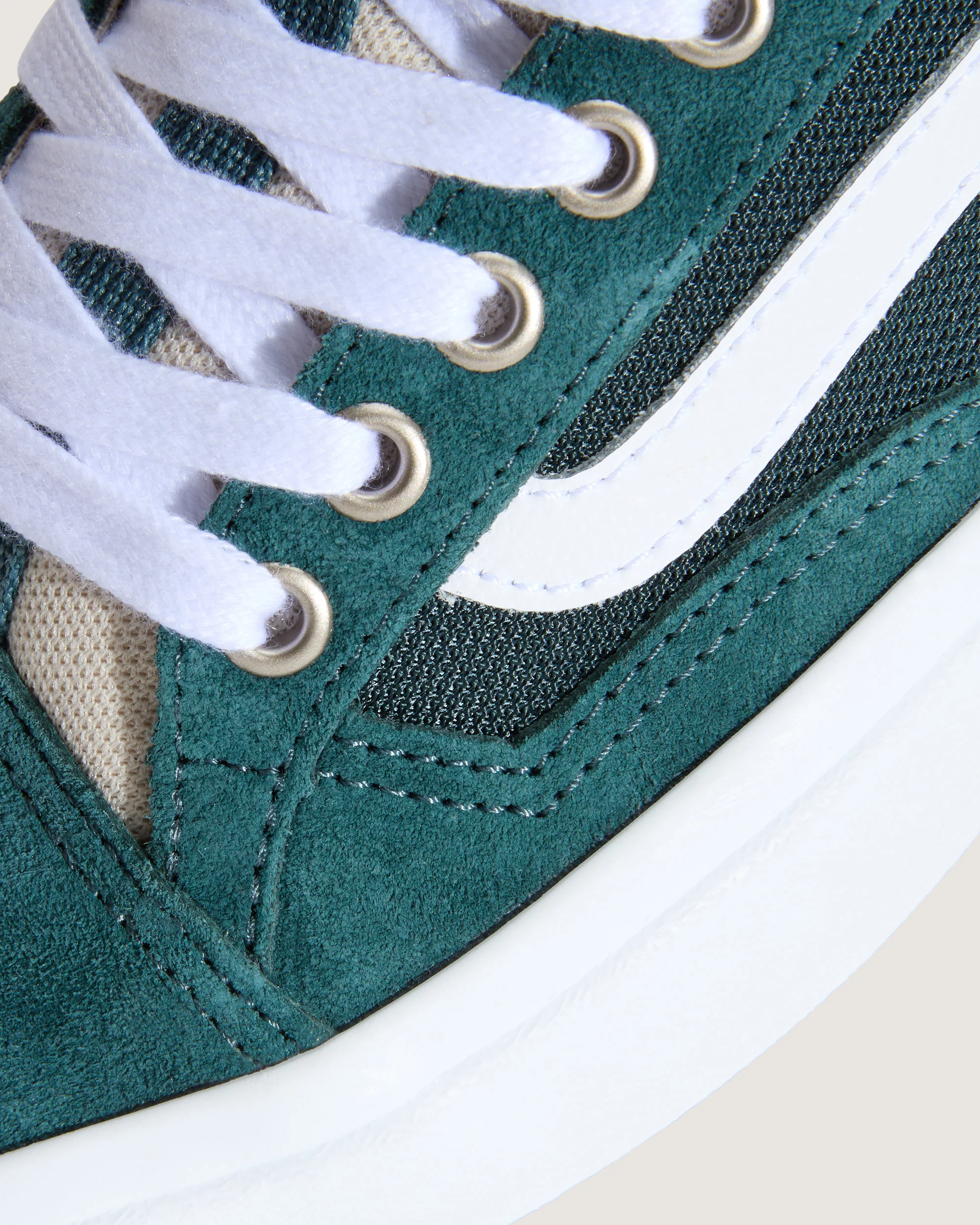 Vans Men's Skate Old Skool 36+ Shoes Oatmeal/Deep Teal VN000D5REKD - Image 4