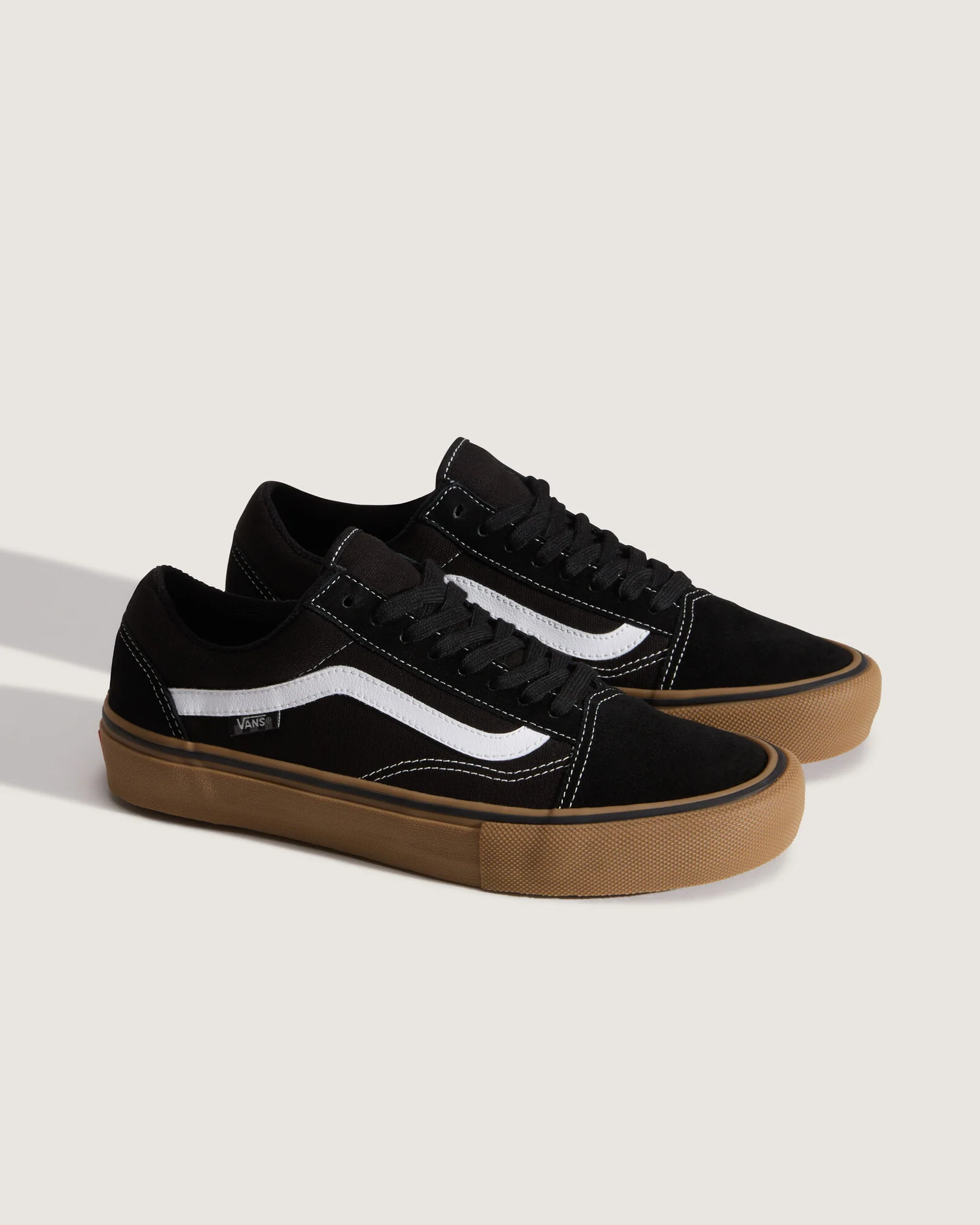 Vans Men's Skate Old Skool Shoes Black/Gum/White VN000EDNB9K - Image 2