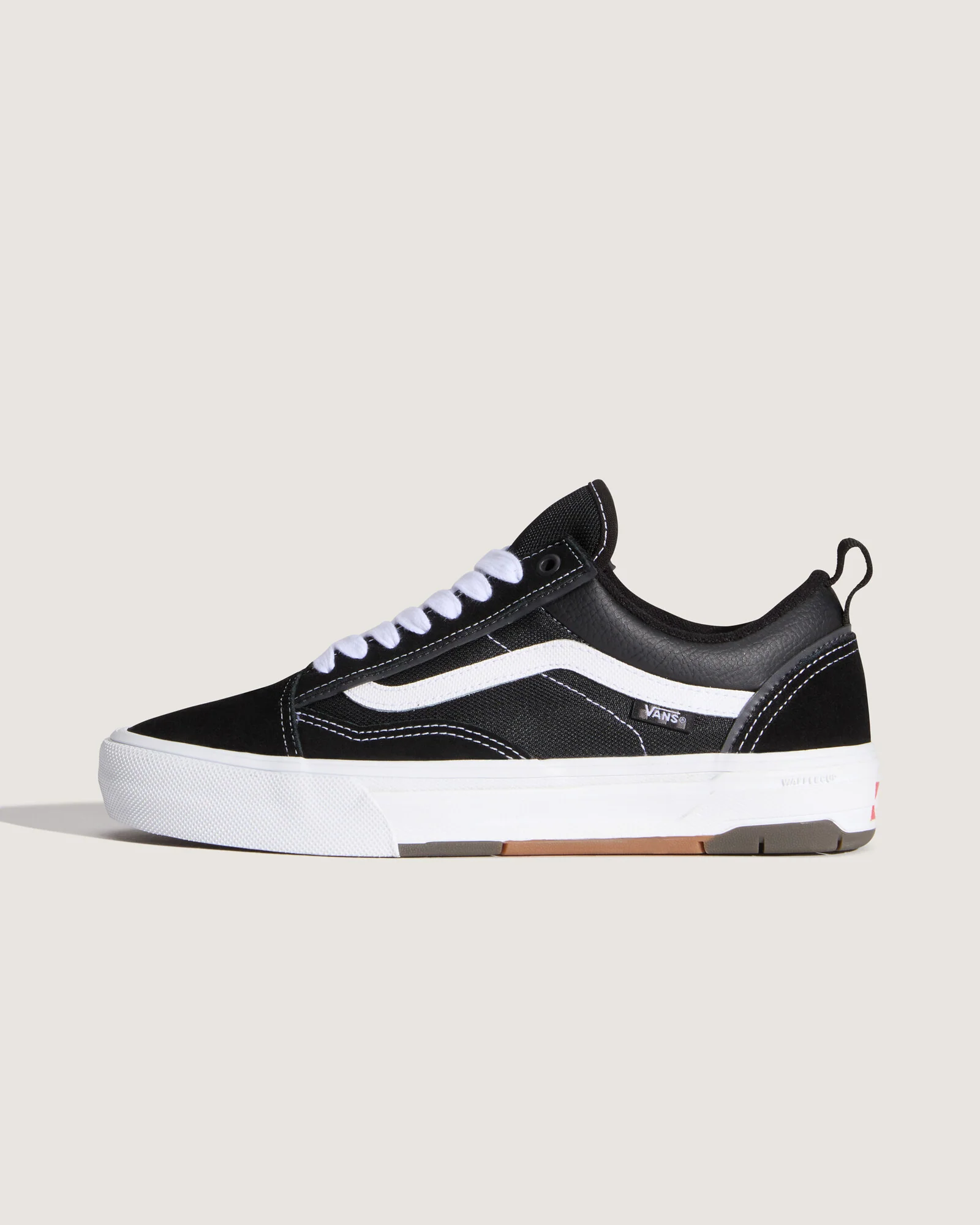 Vans Men's Skate Old Skool Wafflecup Shoes Black/White VN000EB7BA2 - Image 6