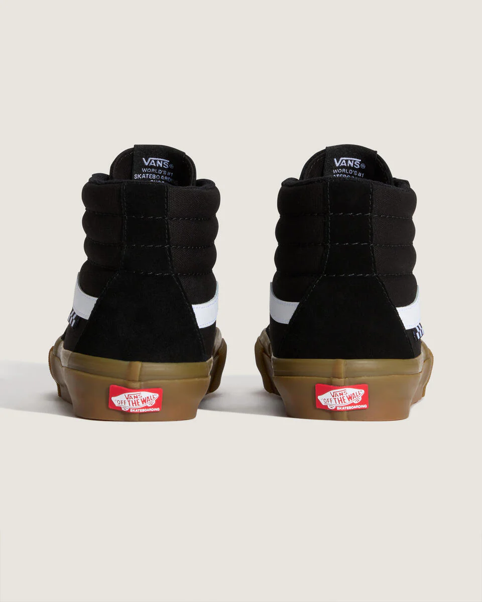 Vans Men's Skate SK8-Hi Shoes Black/Gum VN0A5FCCB9M - Image 5