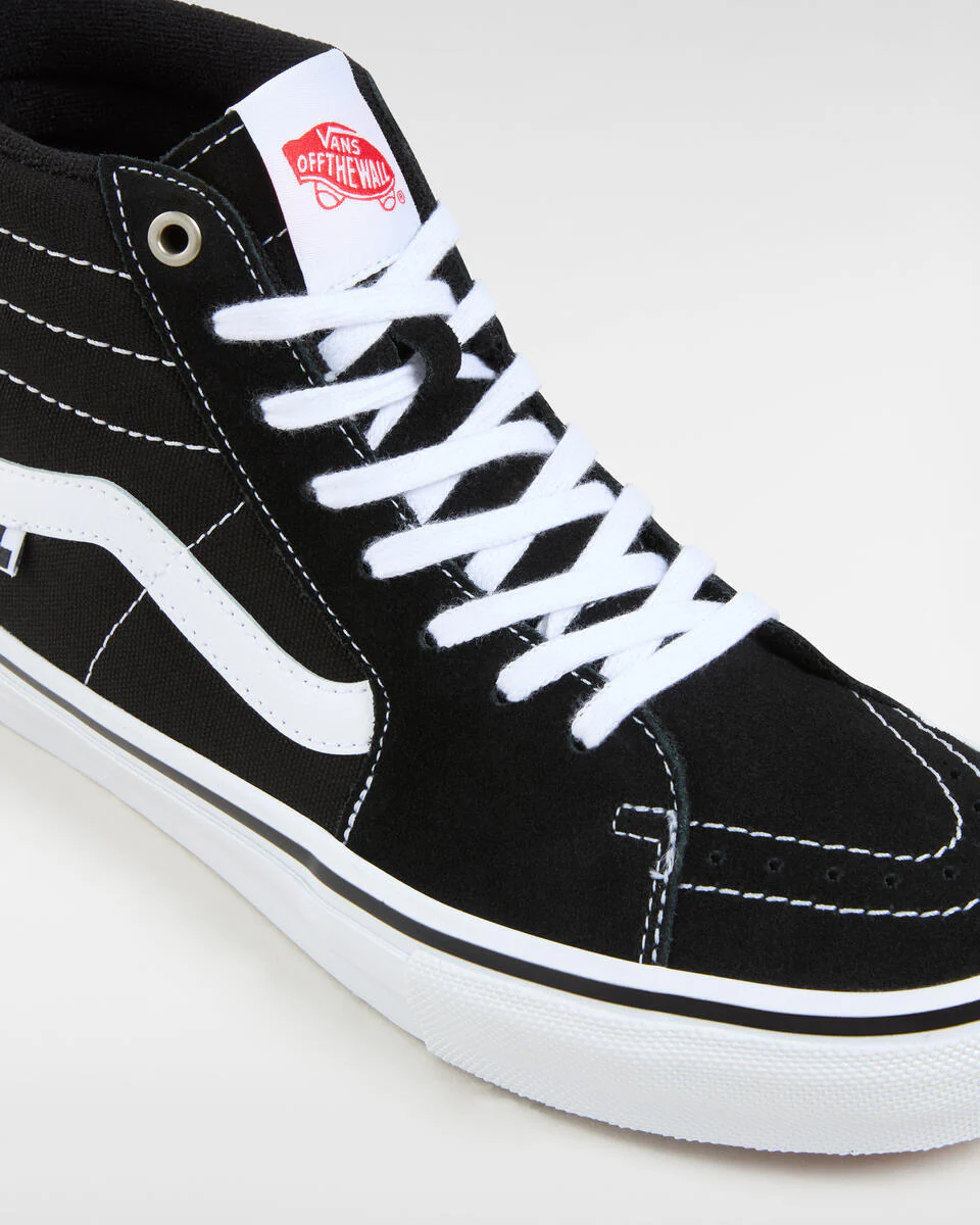 Vans Men's Skate SK8-Hi Shoes Black/White VN0A5FCCY28 - Image 5