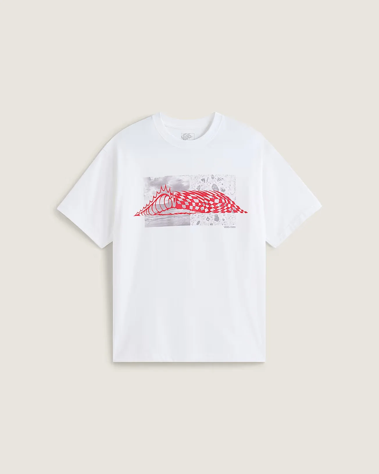 Vans Men's Wave Check T-Shirt White VN000TQEWHT