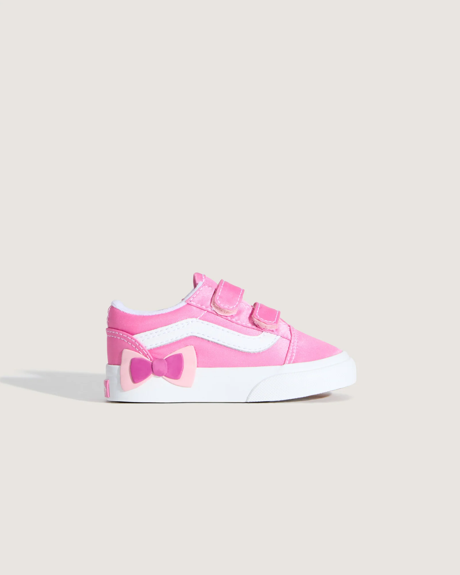 Vans Toddler Old Skool V Bow Shoes Pink Fizz VN000E9WFRQ