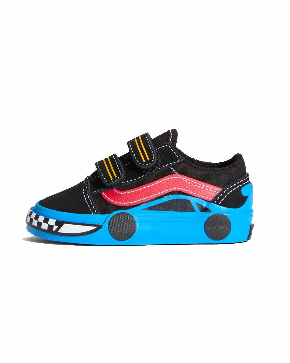 Vans Toddler Old Skool V Car Shoes Black/Blue VN000EE7Y61 - Image 3