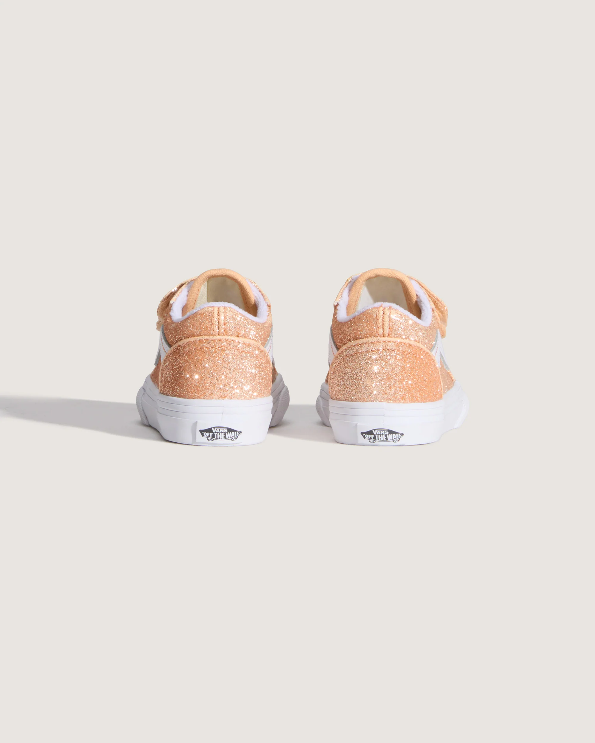 Vans Toddler Old Skool V Shoes (1-4 Years) Glitter Apricot Glow VN000VAYFNL - Image 4
