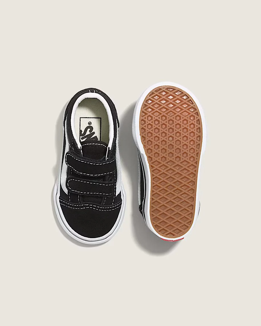 Vans Toddler Old Skool V Shoes Black VN000D3YBLK - Image 3