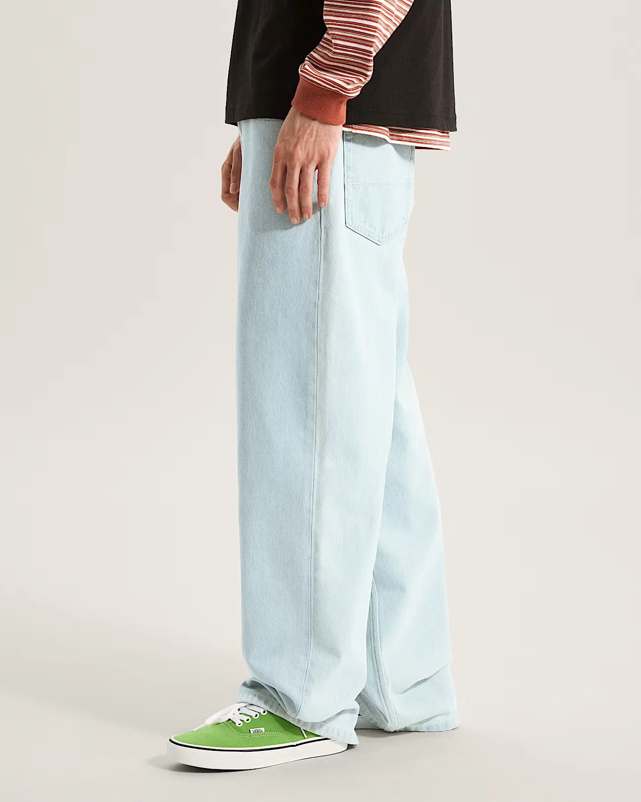 Vans Unisex Check-5 Loose Denim Pants Blue Ice VN000PH6CYR - Image 3
