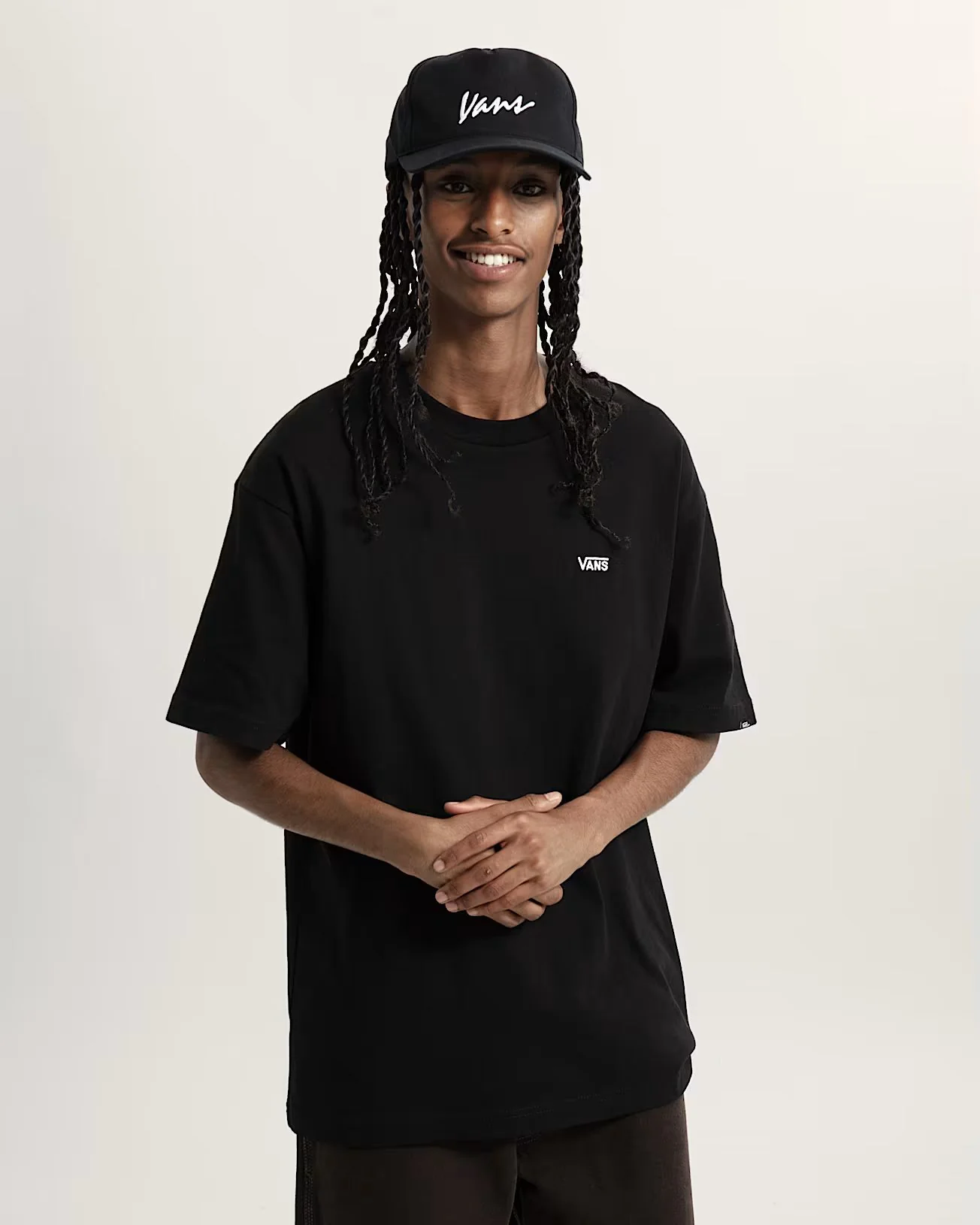 Vans Unisex Left Chest II Logo T-Shirt Black VN000P1PBLK