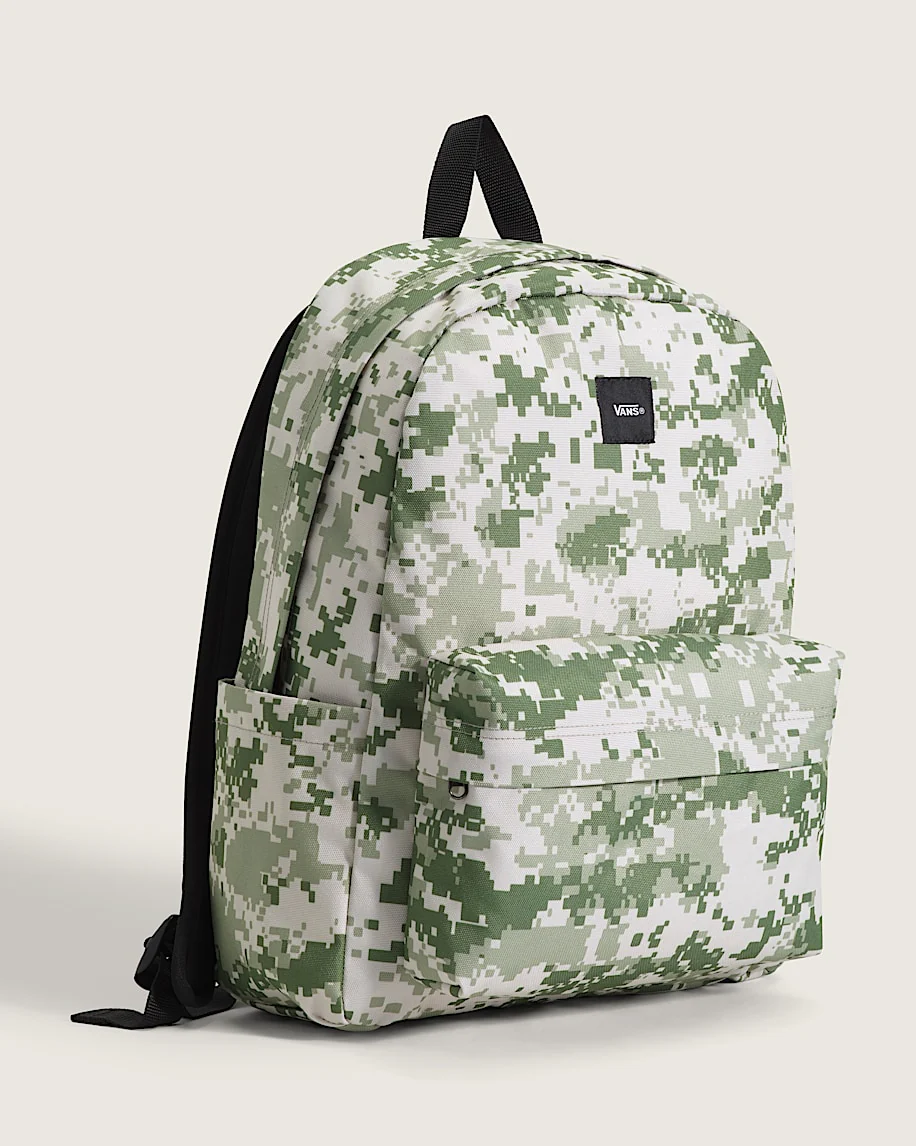 Vans Unisex Old Skool Backpack Neutral Olive Green/Marshmallow White VN000H4WGCY - Image 2