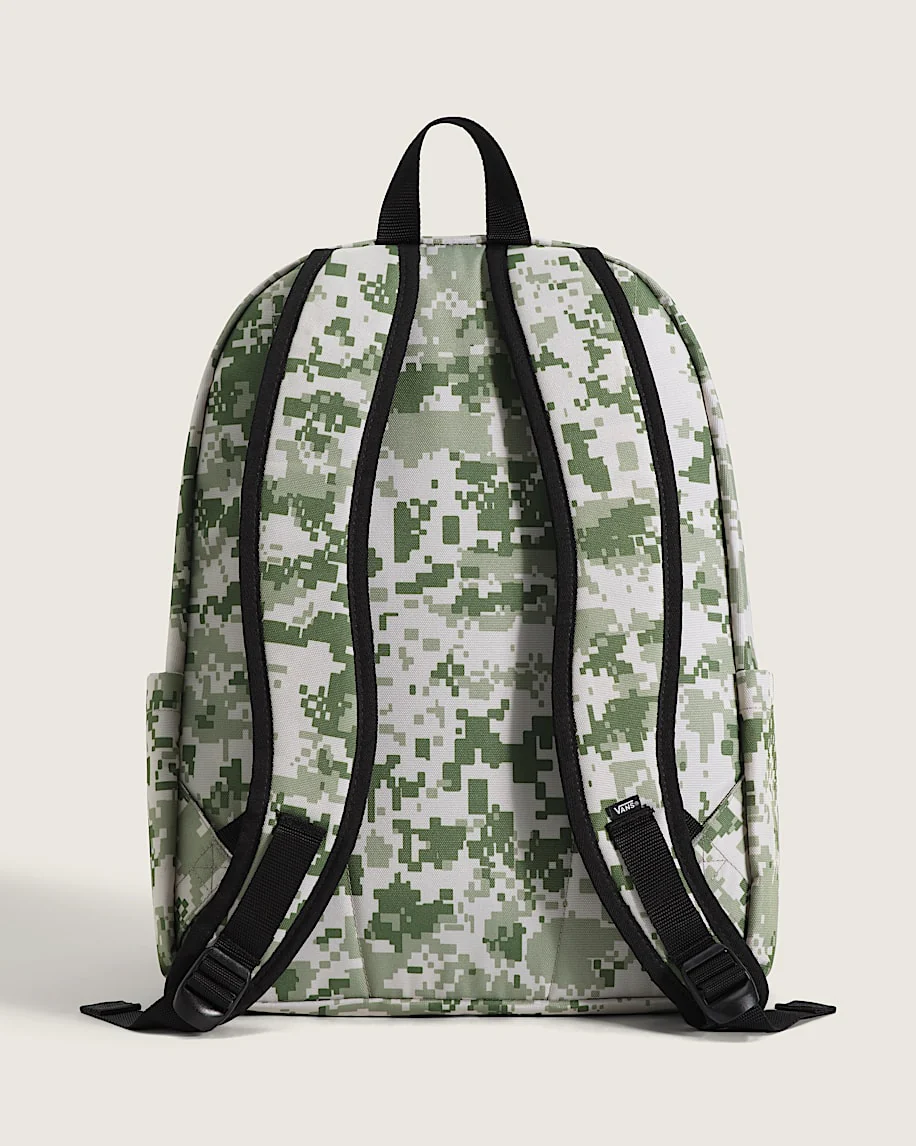 Vans Unisex Old Skool Backpack Neutral Olive Green/Marshmallow White VN000H4WGCY - Image 6