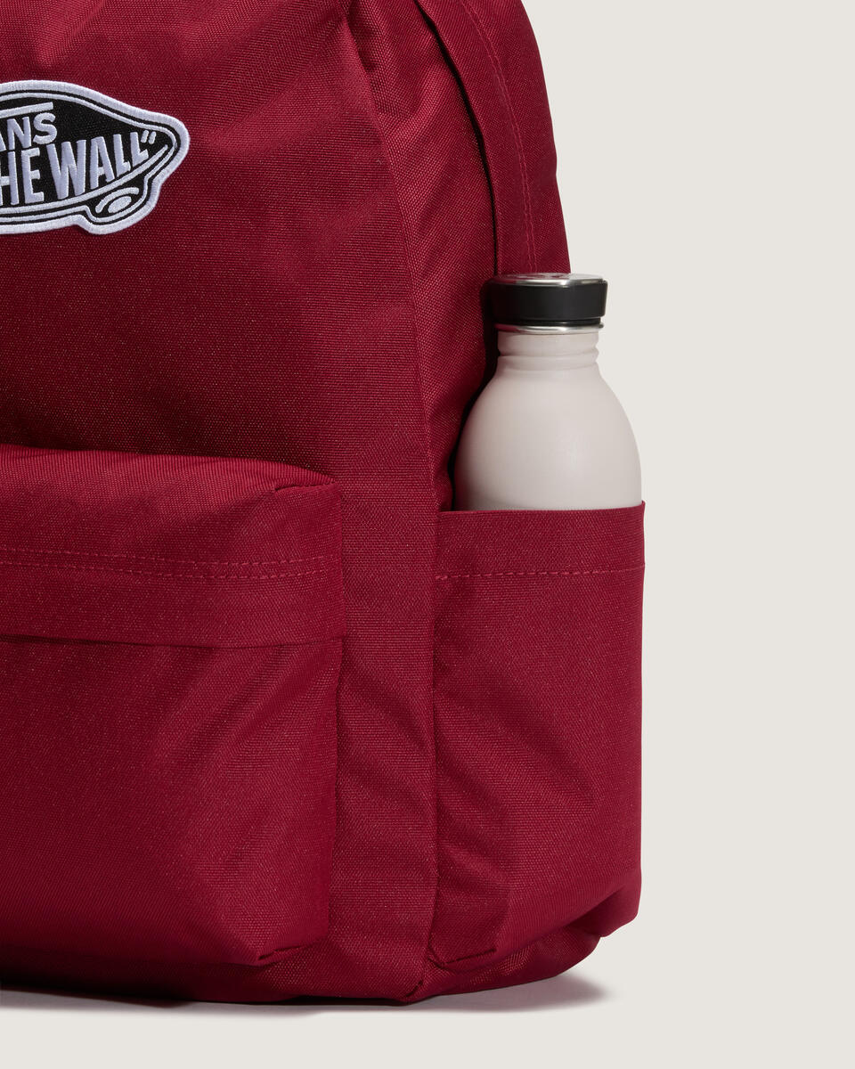 Vans Unisex Old Skool Classic Backpack Burgundy VN000H4YBRD - Image 4