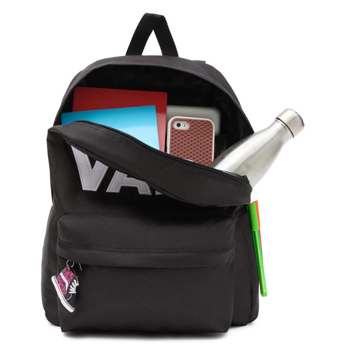 Vans Unisex Old Skool Drop V Backpack Black VN000H4ZBLK - Image 4