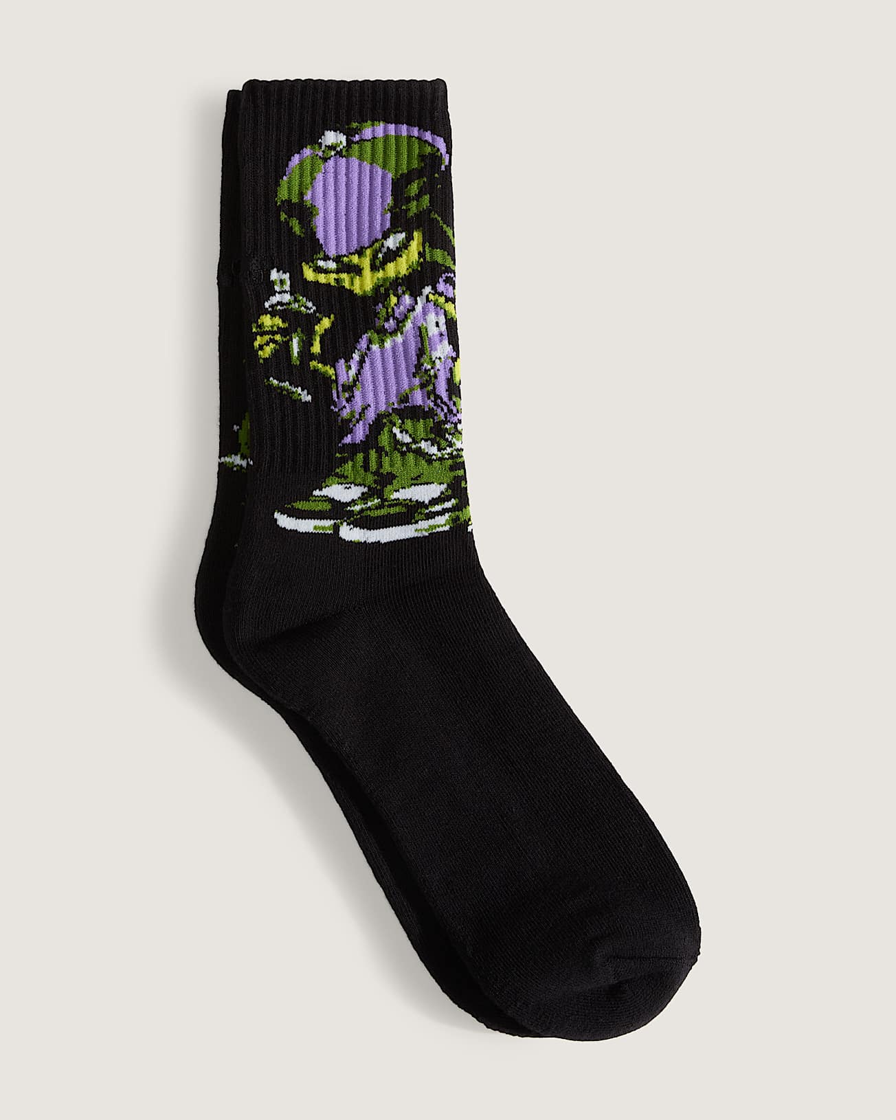 Vans Unisex Premium Wreckpack Alien Dog Crew Socks Black VN000SP8BLK - Image 2