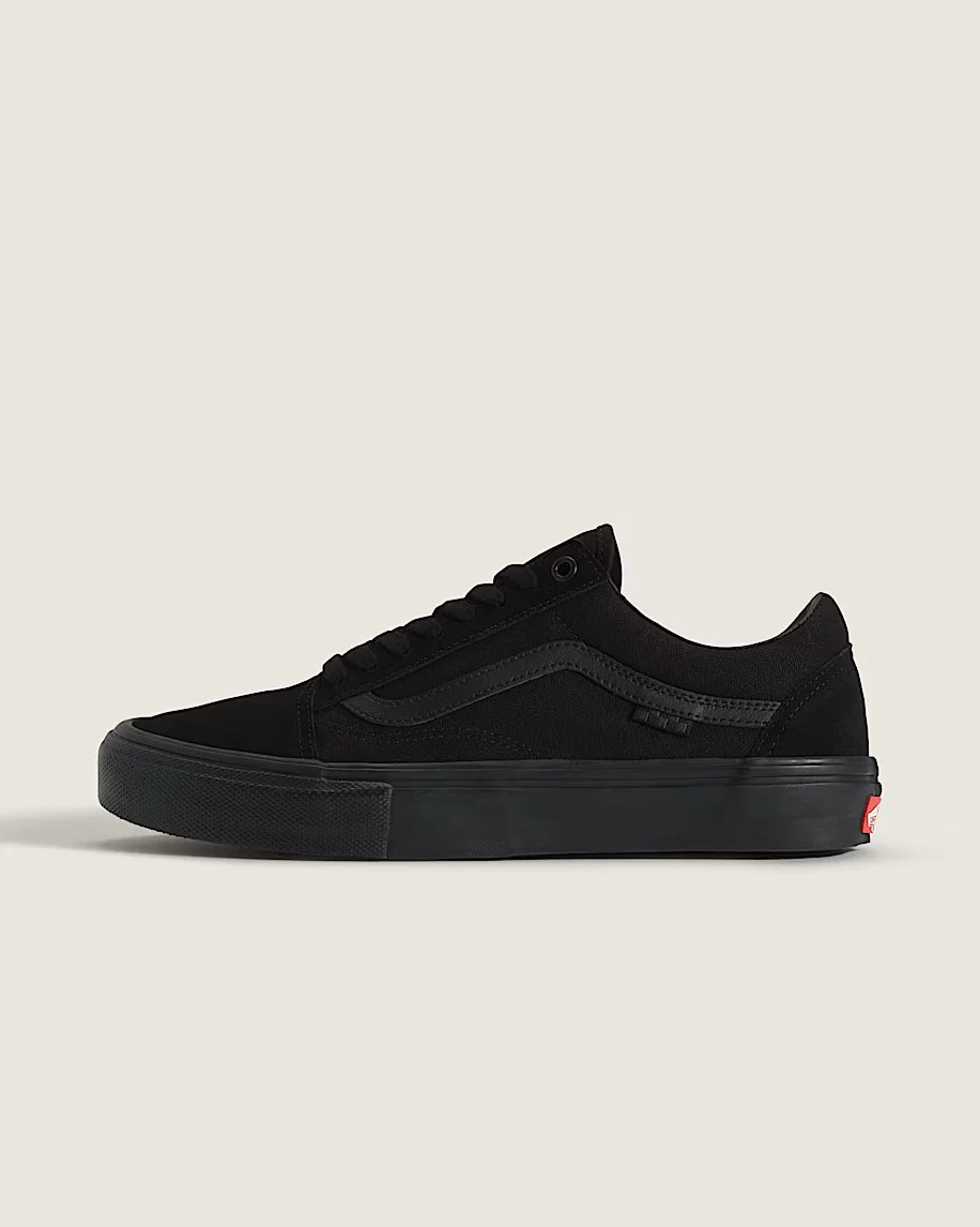 Vans Unisex Skate Old Skool Shoes Black/Black VN0A5FCBBKA - Image 3