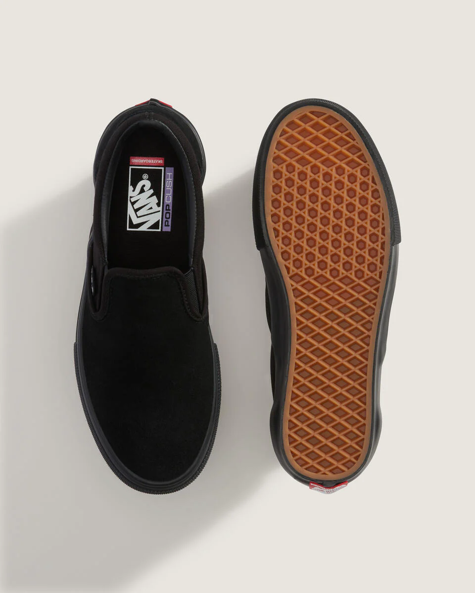 Vans Unisex Skate Slip-On Shoes Black/Black VN0A5FCABKA - Image 5