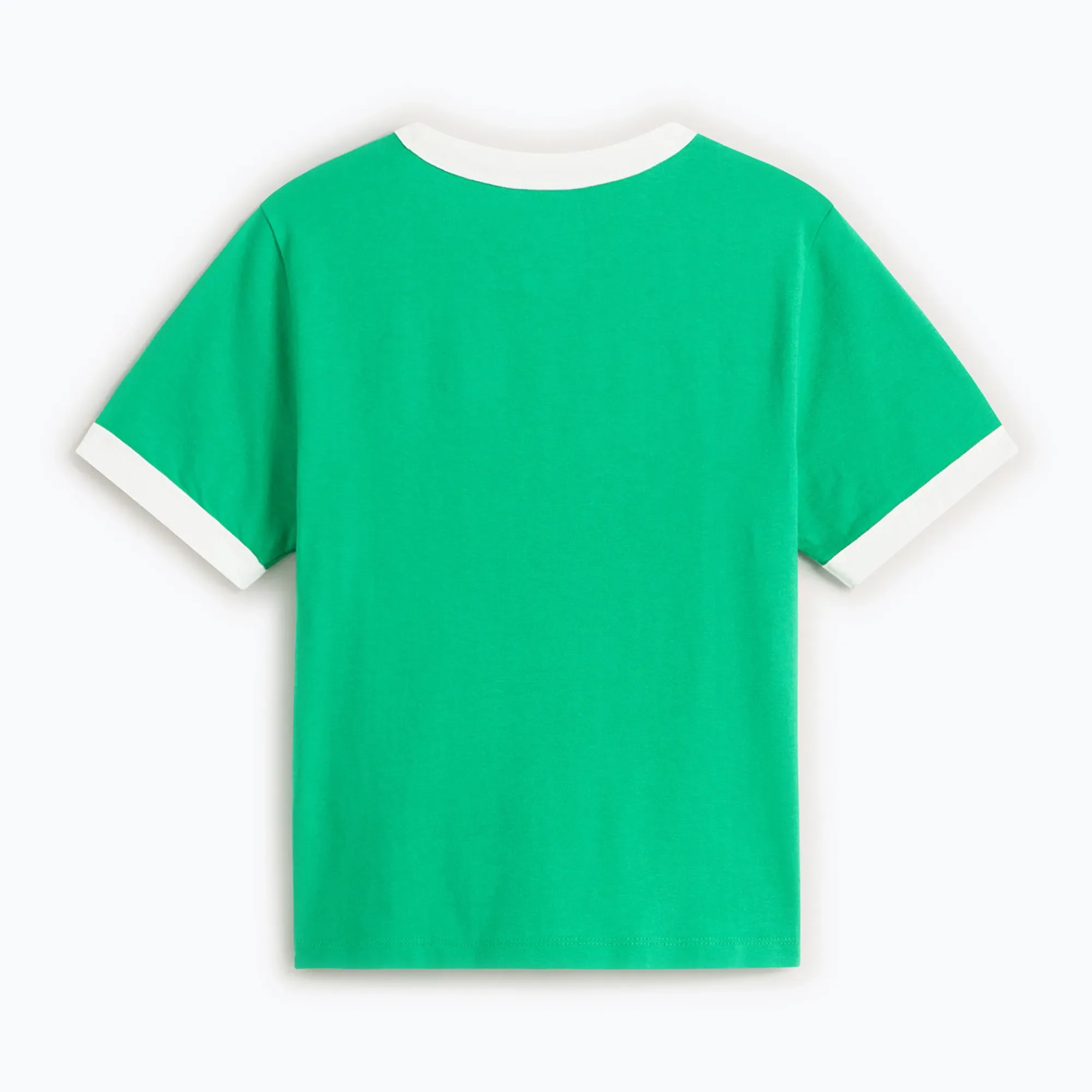 Vans Women's Center Chest Ringer T-Shirt Vivid Verdant VN000TXSFLX - Image 2