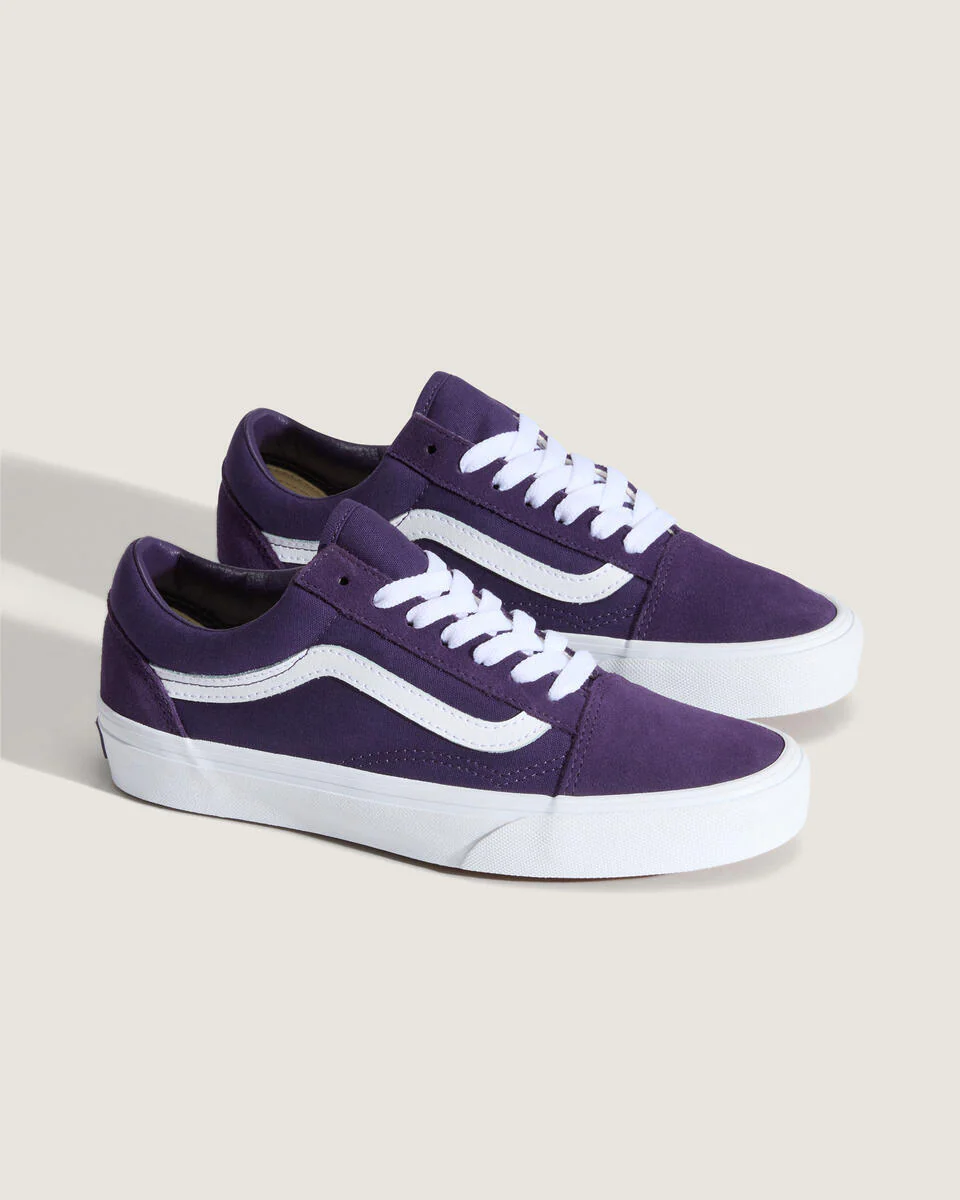 Vans Womens Old Skool Shoes Suede Gothic Purple VN000D6W11E