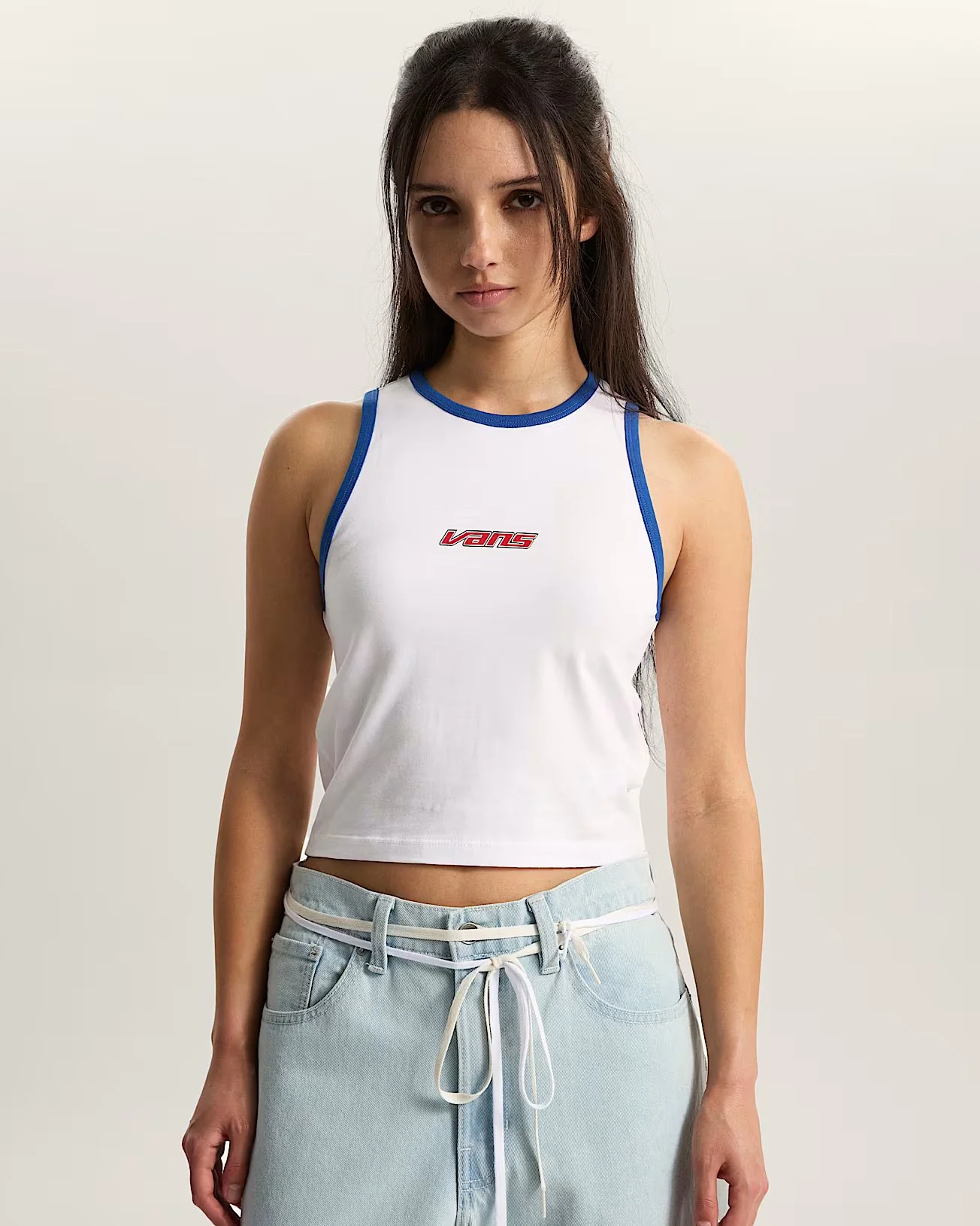 Vans Women's Retro Speed Tank T-Shirt White VN000XDQWHT