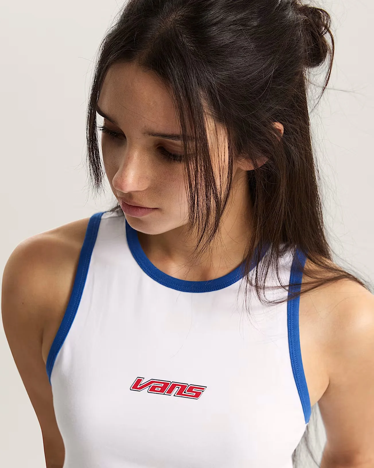 Vans Women's Retro Speed Tank T-Shirt White VN000XDQWHT - Image 3