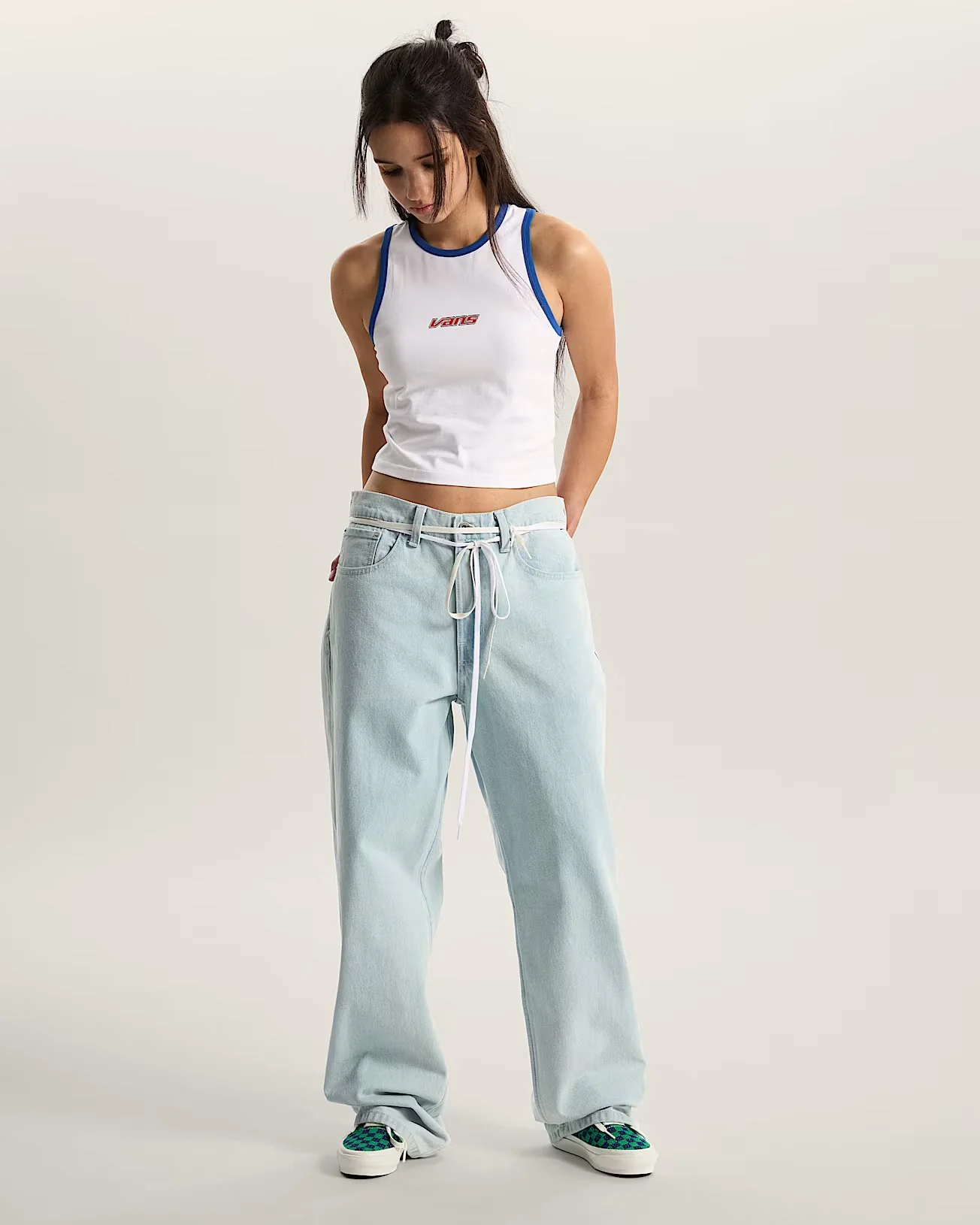 Vans Women's Retro Speed Tank T-Shirt White VN000XDQWHT - Image 4