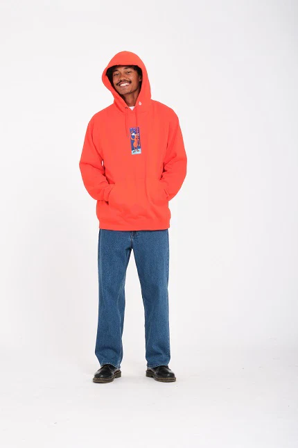 Vocom Men's Olivmoose Po Hoodie Bright Red A4132417_BRE - Image 4