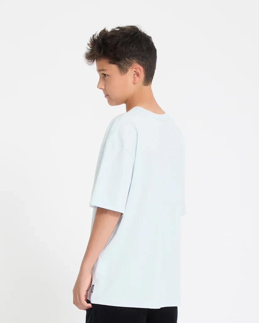 Volcom Kid's Ben Sanair 1 T-Shirt Light Blue Acid C3512618_LBA - Image 4