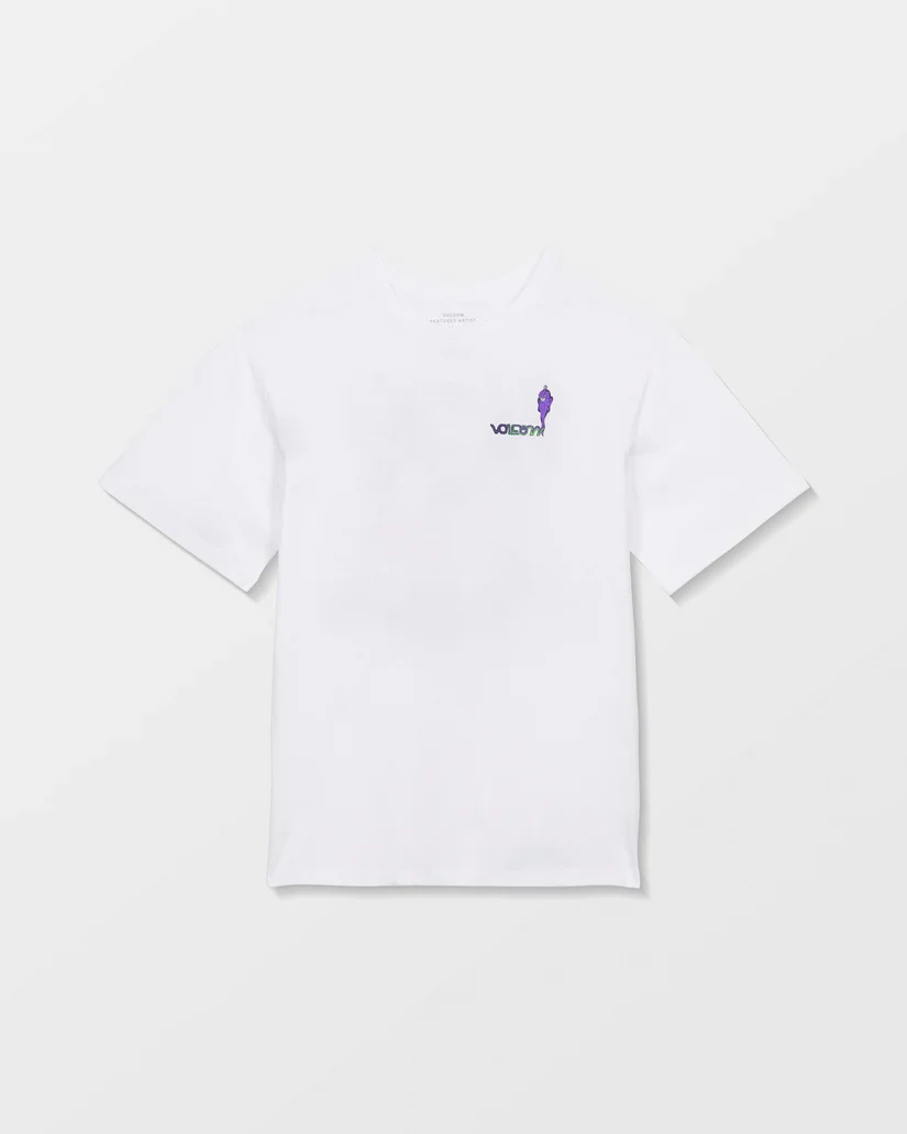 Volcom Kid's Ben Sanair 2 T-Shirt White C3512616_WHT - Image 2
