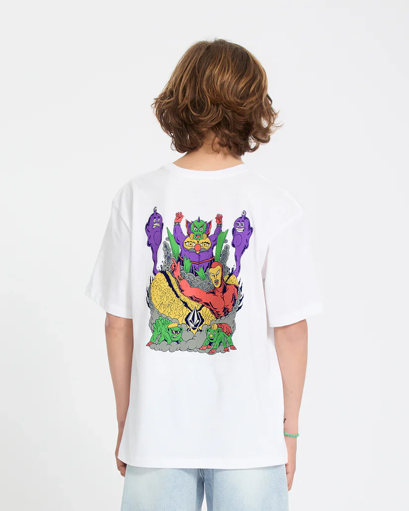 Volcom Kid's Ben Sanair 2 T-Shirt White C3512616_WHT - Image 3