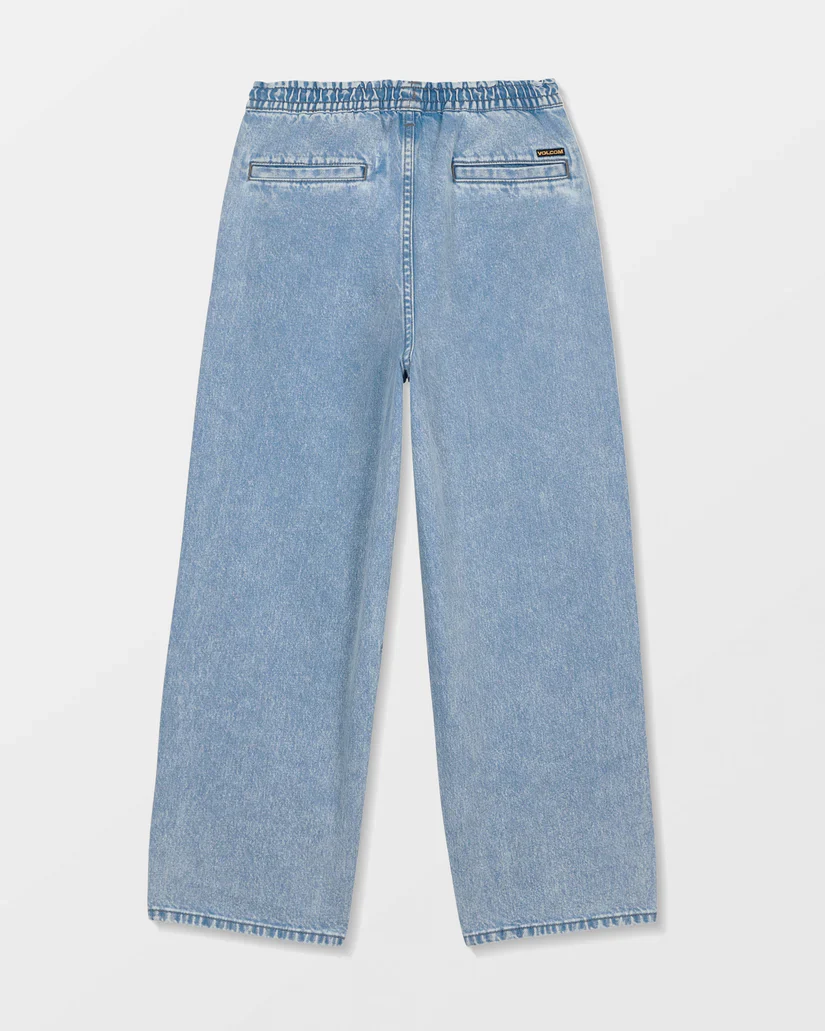 Volcom Kids' Freazy Loose Elasticated Waist Jeans Pale Aqua C1912602_PAQ - Image 4