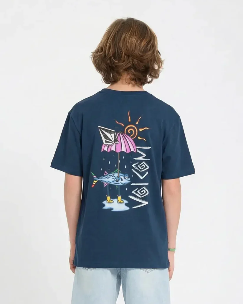Volcom Kids' Sunfish T-Shirt Dust Bowl Indigo C3512623_BDL - Image 2