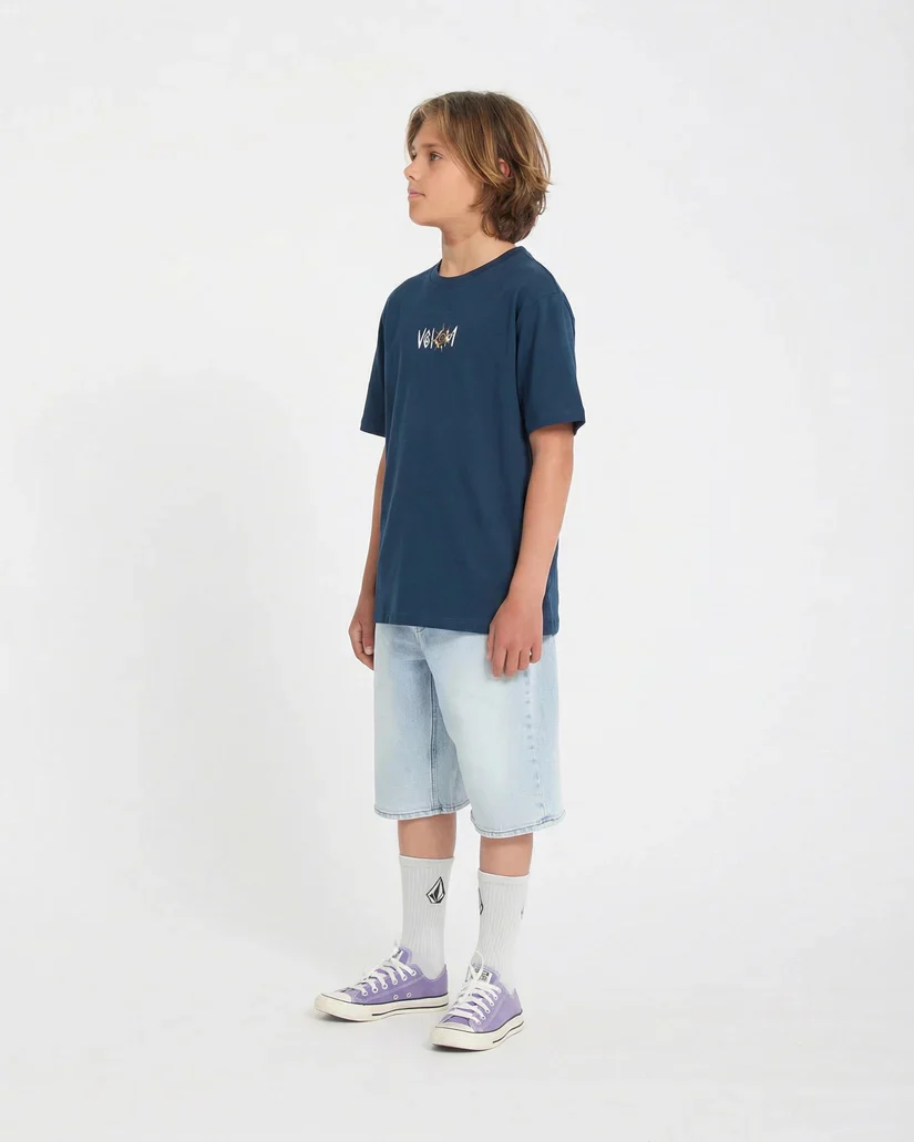 Volcom Kids' Sunfish T-Shirt Dust Bowl Indigo C3512623_BDL - Image 3