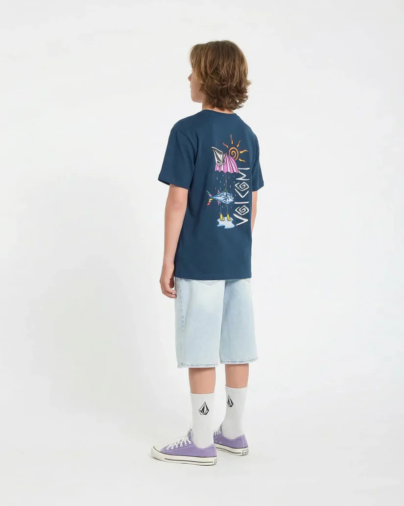 Volcom Kids' Sunfish T-Shirt Dust Bowl Indigo C3512623_BDL - Image 5