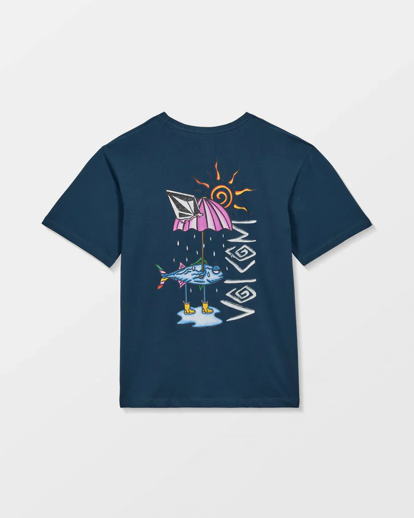 Volcom Kids' Sunfish T-Shirt Dust Bowl Indigo C3512623_BDL - Image 7