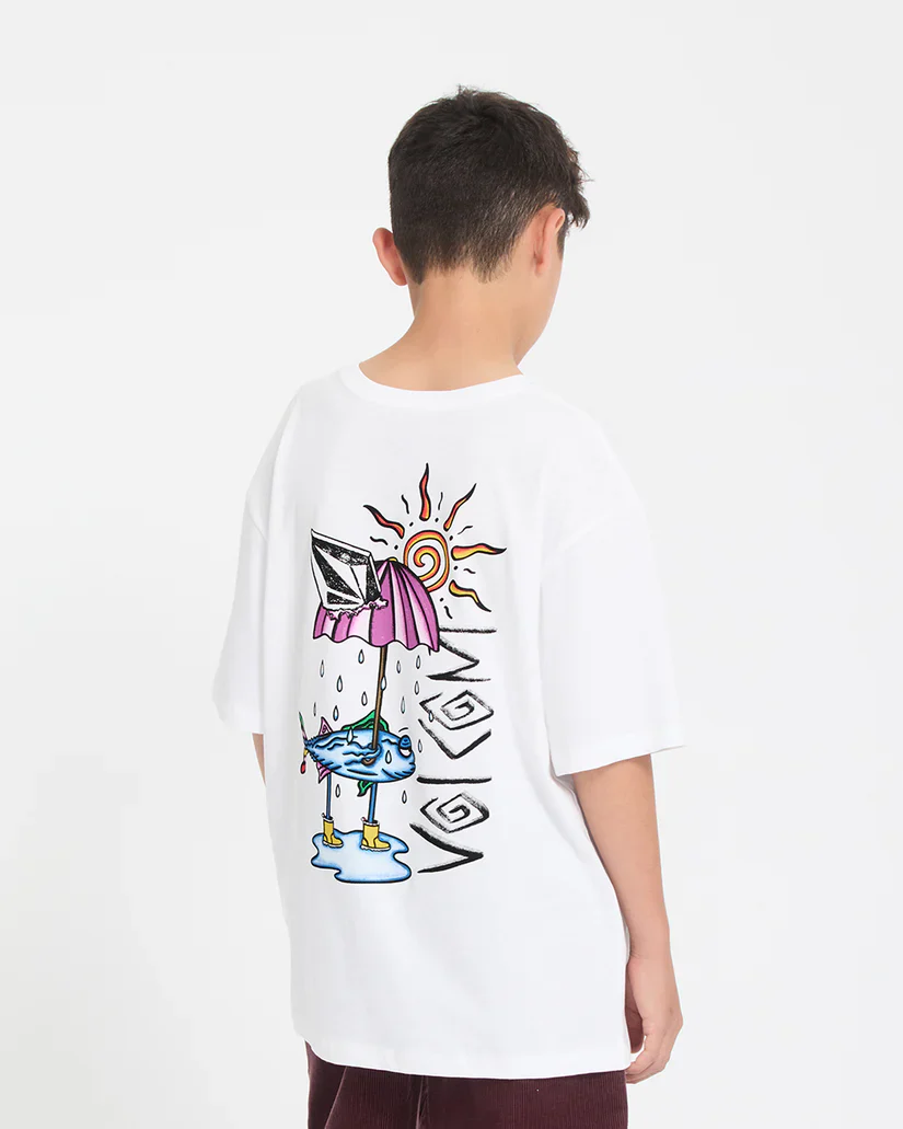 Volcom Kids' Sunfish T-Shirt White C3512623_WHT - Image 2