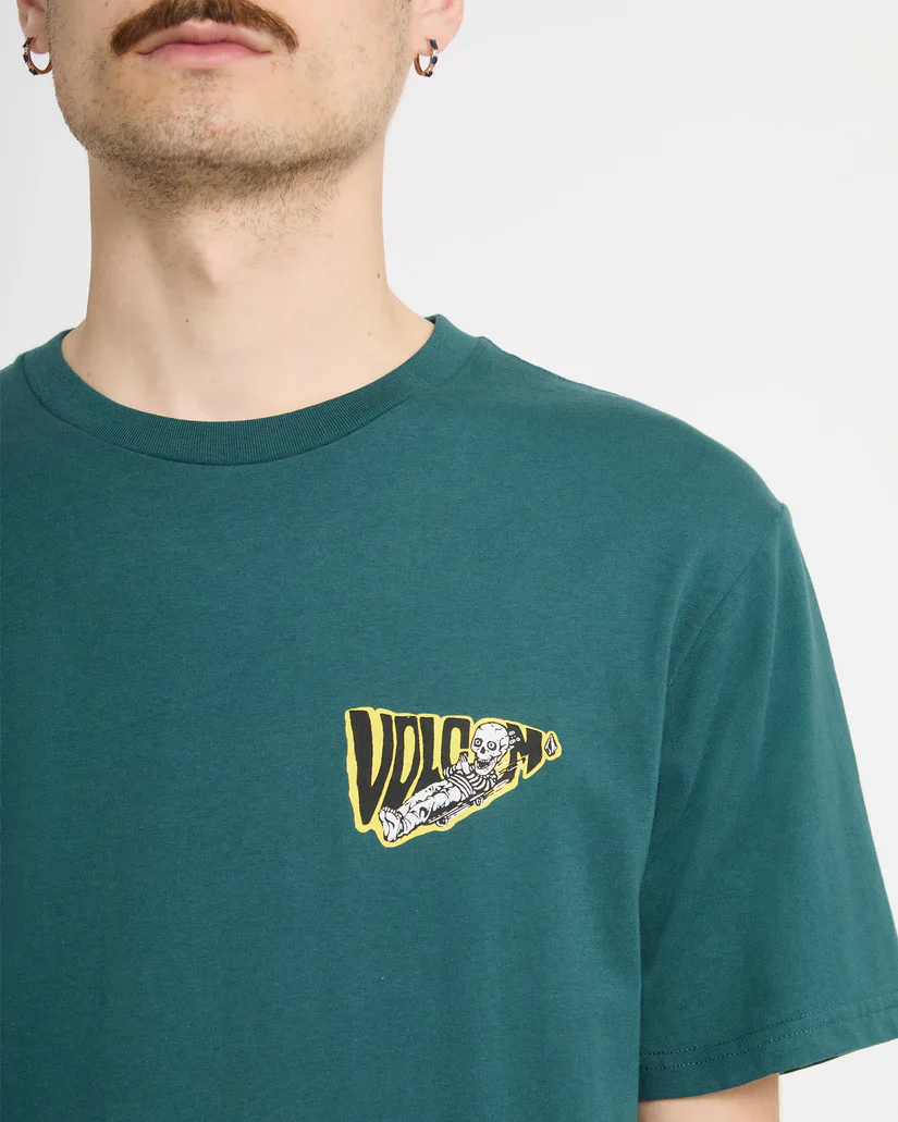 Volcom Men's Alix Coffin T-Shirt Rifle Green A3512662_RFG - Image 4