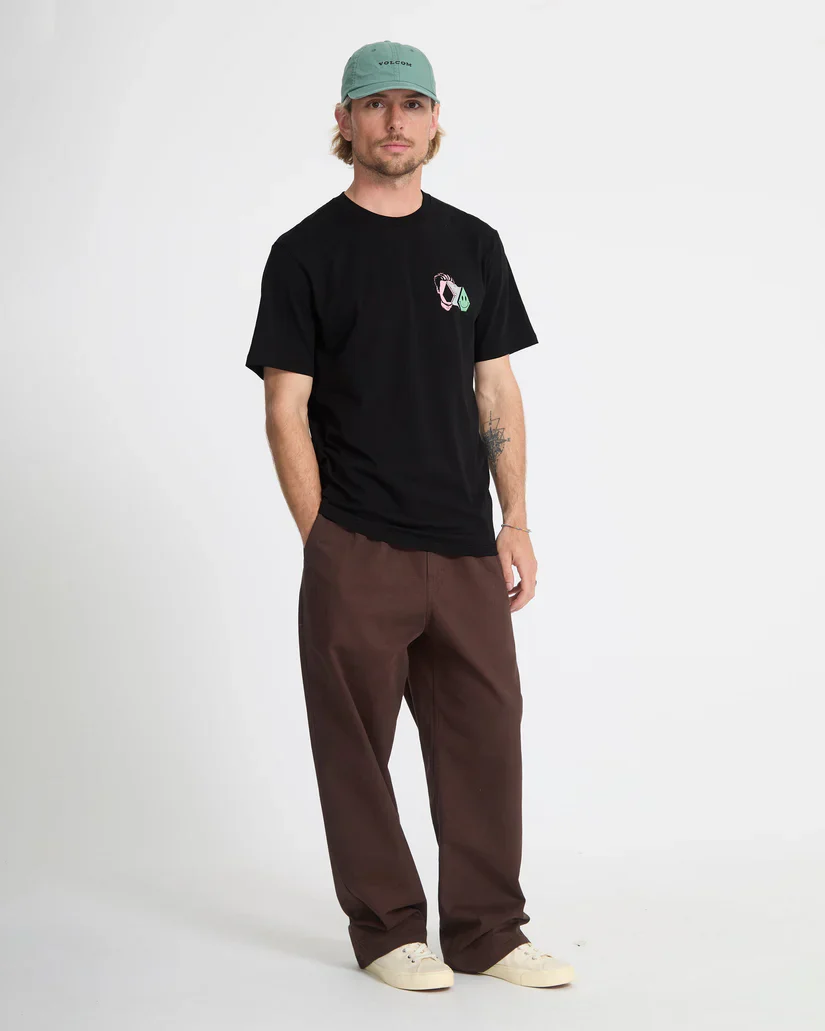 Volcom Men's Aura T-Shirt Black A3512663_BLK - Image 5