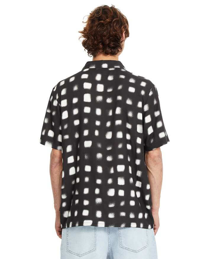 Volcom Men's Boldstone Short Sleeve Shirt Black A0412514_BLK - Image 2