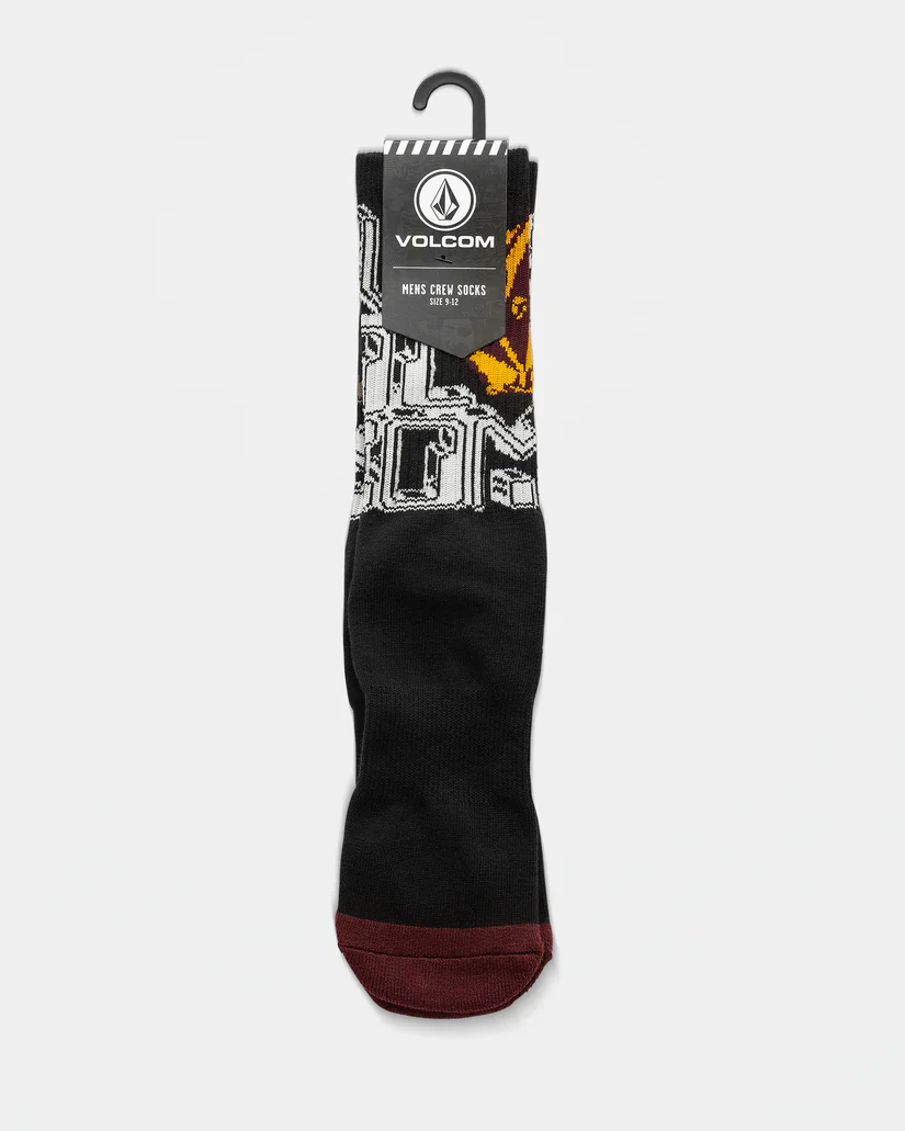 Volcom Men's Callum Rooney Socks Black D6332500_BLK - Image 2