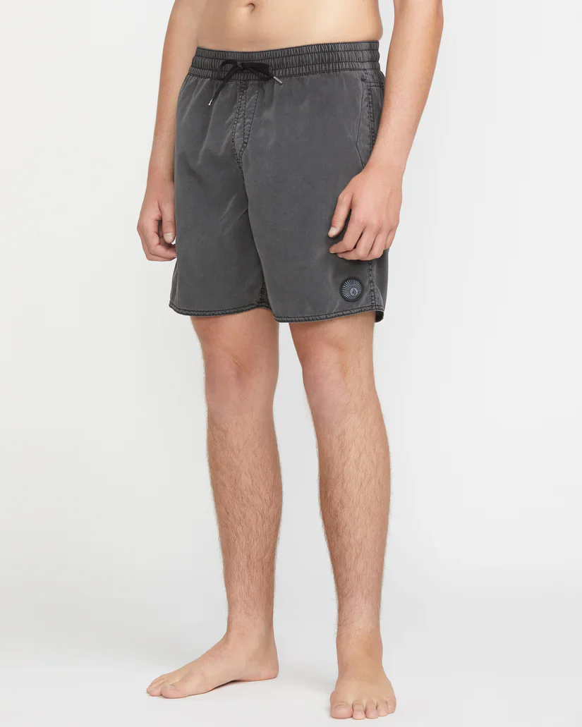 Volcom Men's Center Trunk 17" Boardshorts Black A2532404_BLK - Image 3