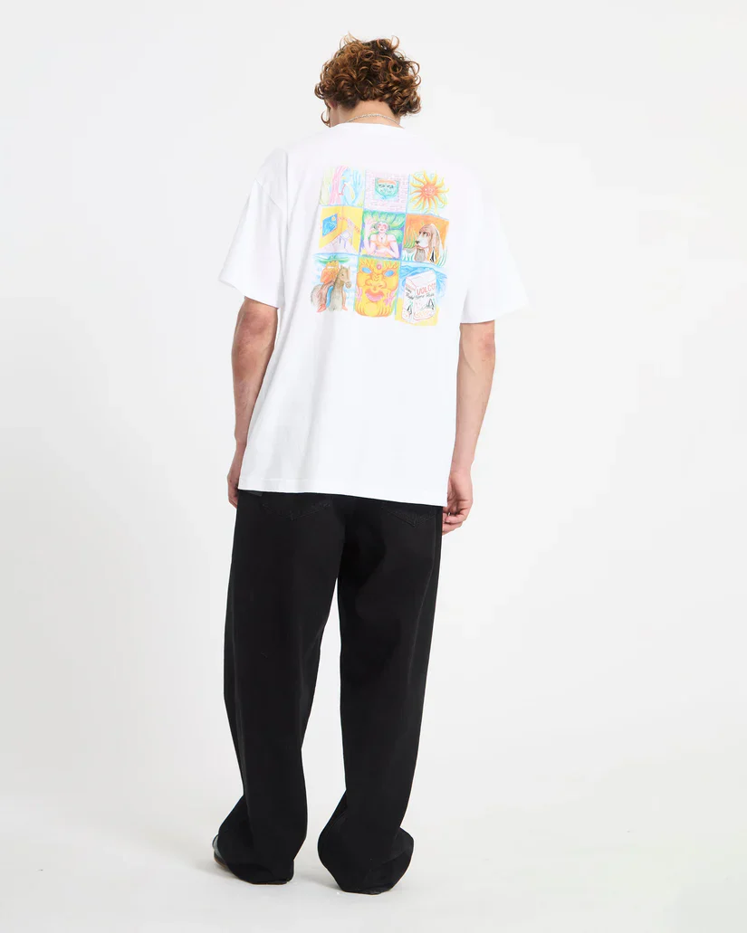 Volcom Men's Double Fantasy T-Shirt White A4312671_WHT - Image 4