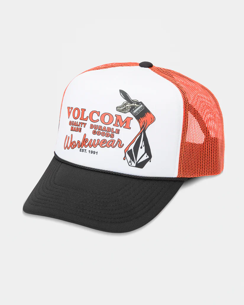 Volcom Men's Even Lay Workwear Cap Orange D5532507_ORG
