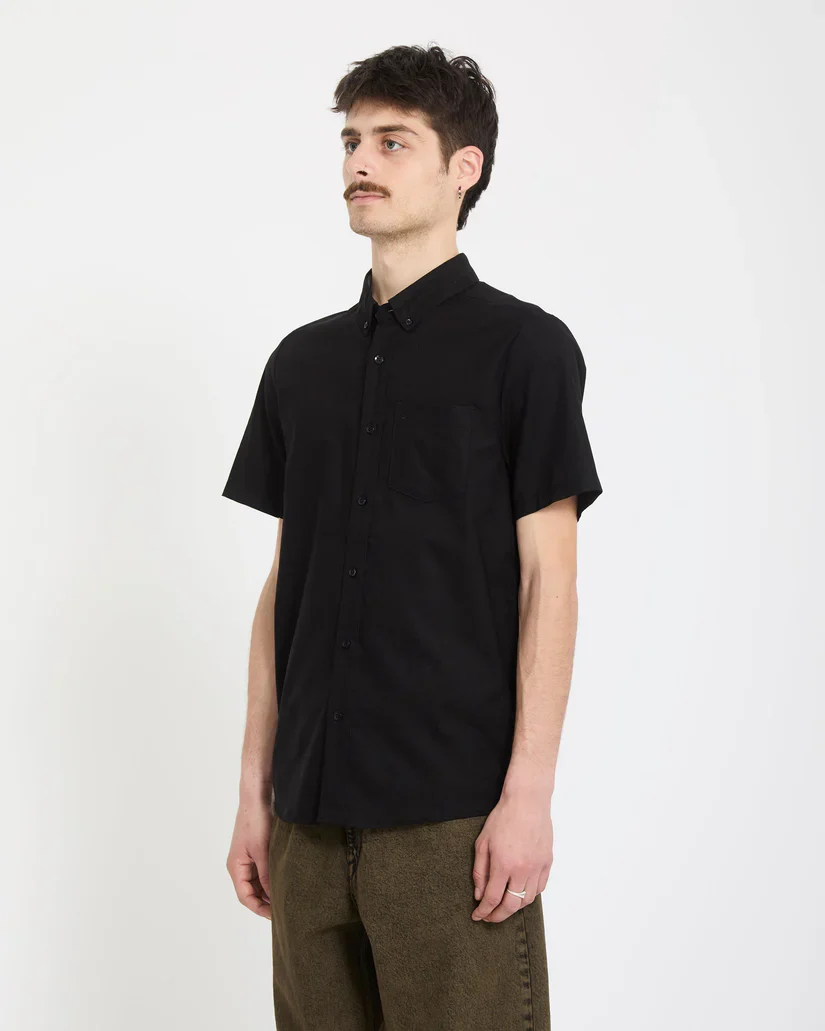 Volcom Men's Everett Oxford Shirt New Black A0412625_NBK - Image 3