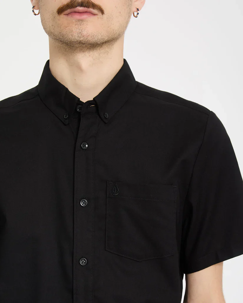 Volcom Men's Everett Oxford Shirt New Black A0412625_NBK - Image 4