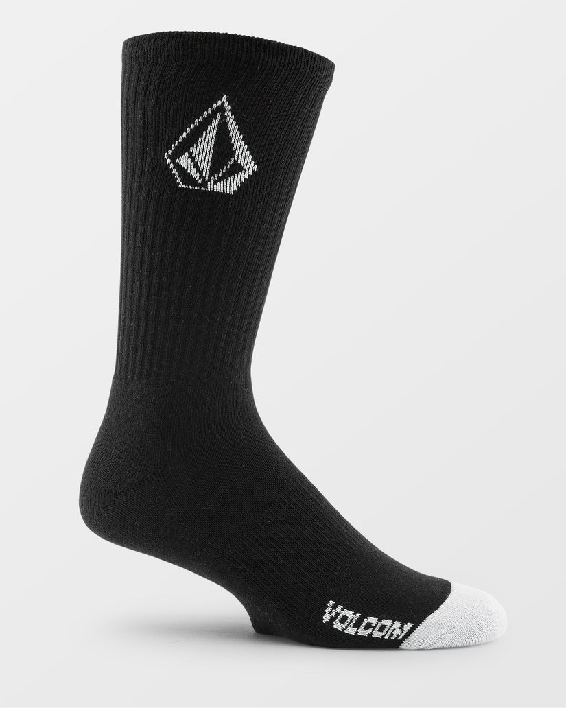 Volcom Men's Full Stone Socks (3 pack) Black D6312610_BLK - Image 2