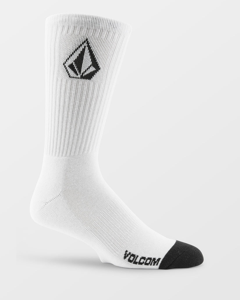 Volcom Men's Full Stone Socks (3 pack) White D6312610_WHT - Image 2