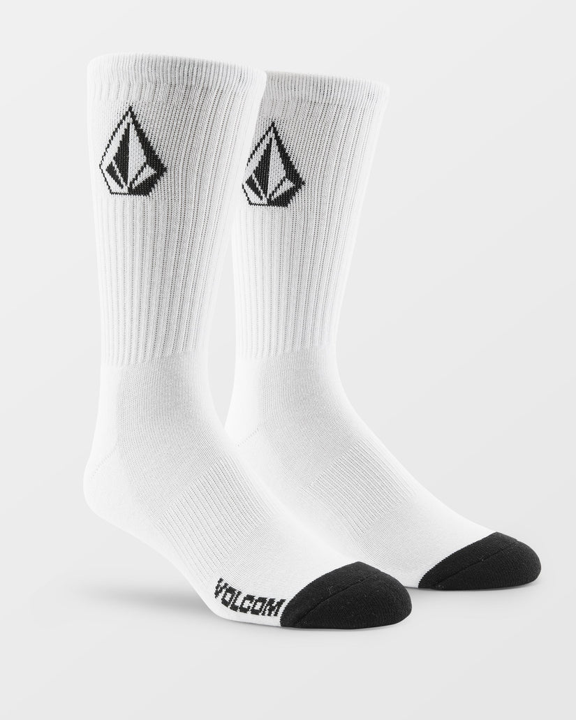 Volcom Men's Full Stone Socks (3 pack) White D6312610_WHT - Image 3